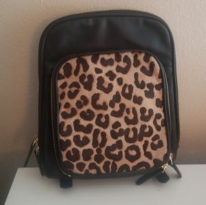 Margot Leather Cheetah Print bag